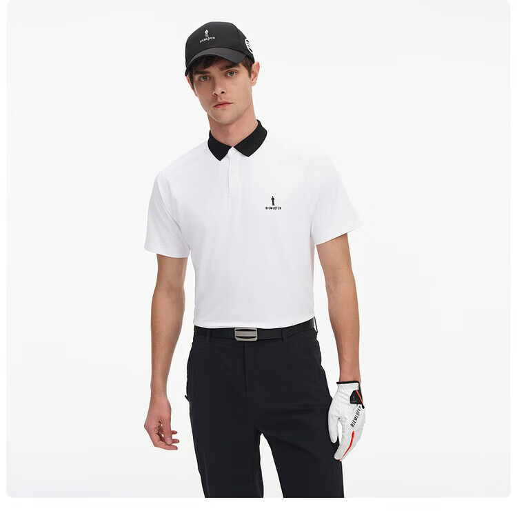 Biyinlefen Golf [Korean Imported Fabric] Spring Summer Men's Casual Sports Stretch Comfortable Soft Skin-friendly Short Sleeve Polo Shirt 13